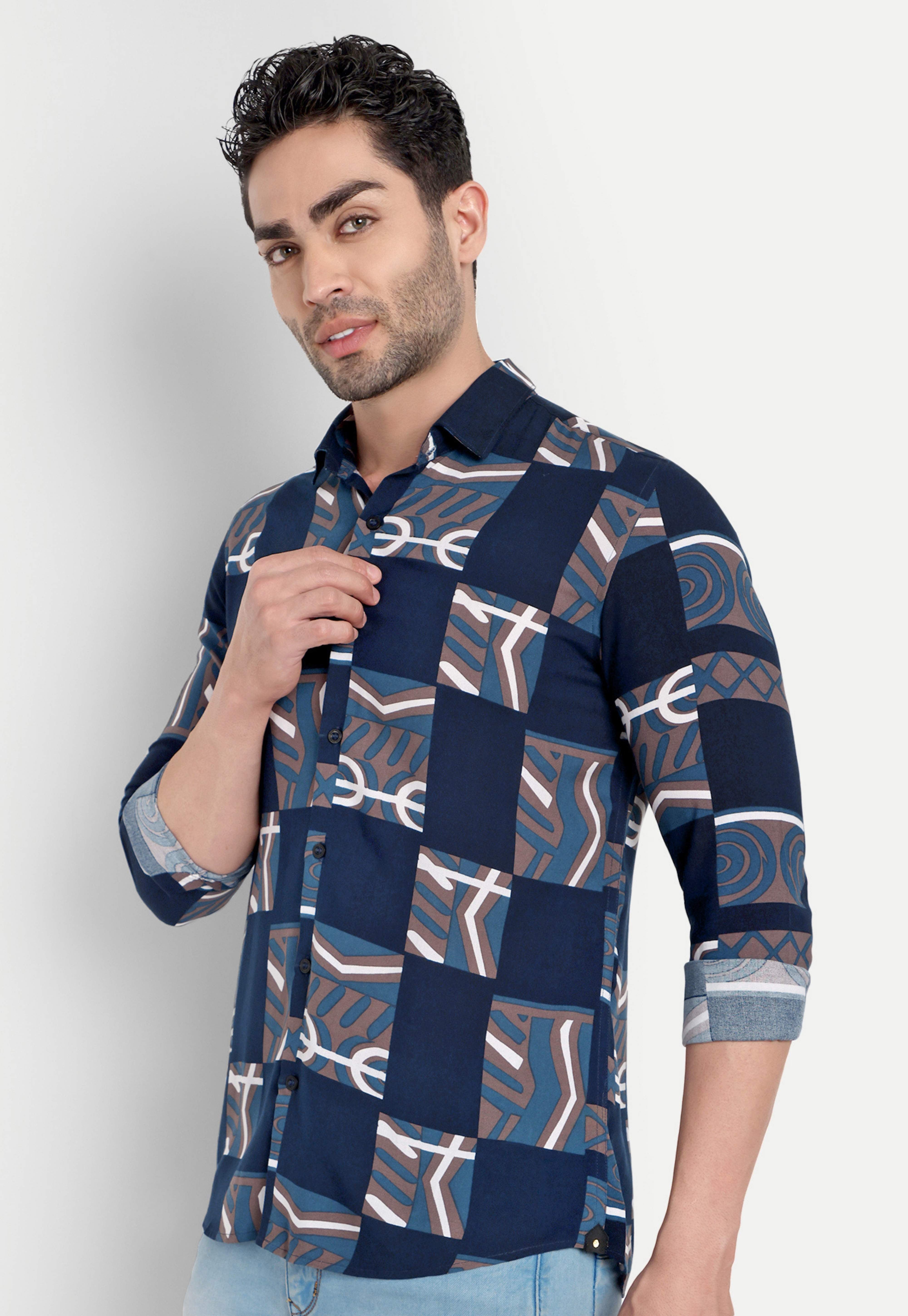 Midnight Maze Full Sleeve Shirt